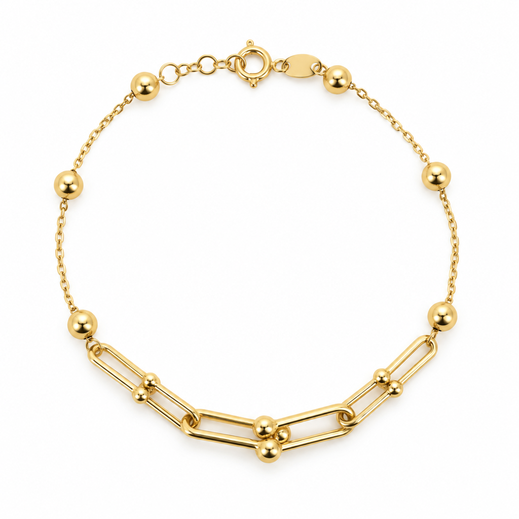 Beads Fancy Bracelet 18K