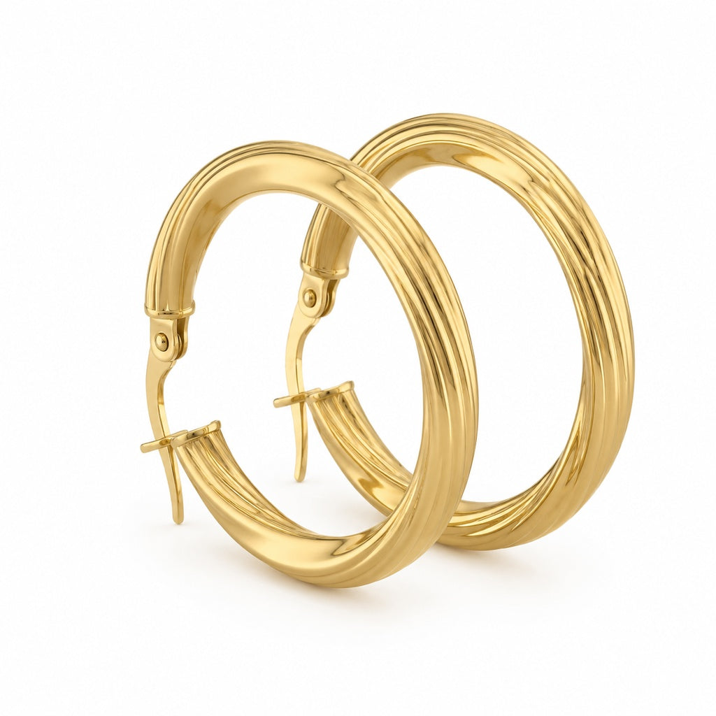 Twisted Hoops Earrings