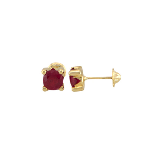 Ruby Stud Earrings