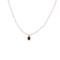 Diamond Sapphire Pearl Necklace