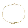 Fancy Link Bracelet 14K Size 7.5in 4.6mm Weight 1G