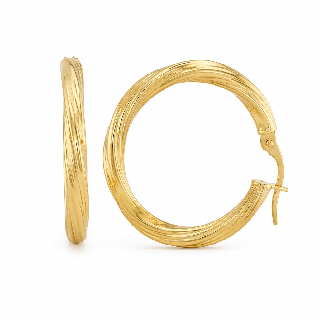 Twisted Hoops Earrings