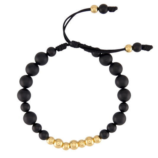Gold/Black Balls Bracelet DG