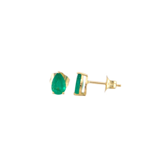 Emerald Pear Stud