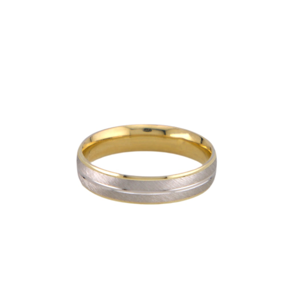 White & Gold Wedding Band