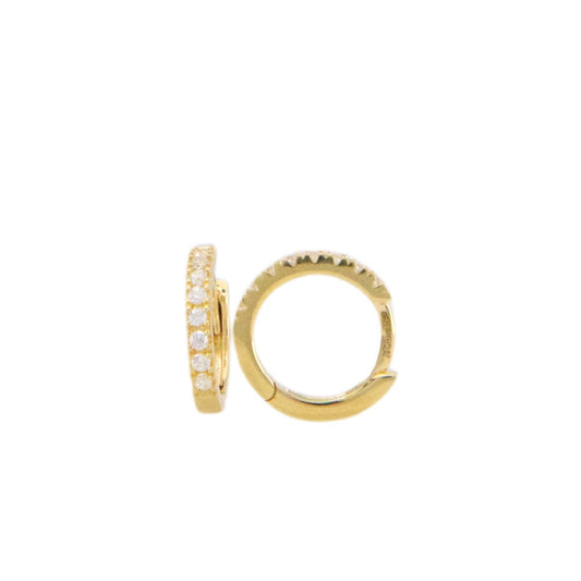 Zirconia Hoops Earrings