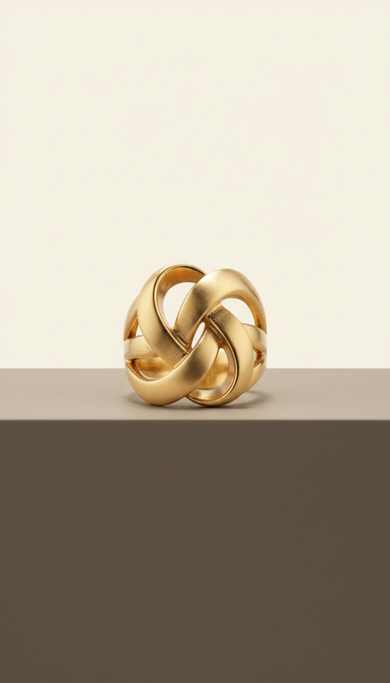 Sculptural Gold Vermeil Statement Ring