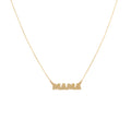 Mama Necklace 18K Italian Gold Size 18in Adjustable Weight 1.7G