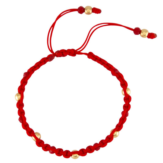 Gold/Red Balls Bracelet DG