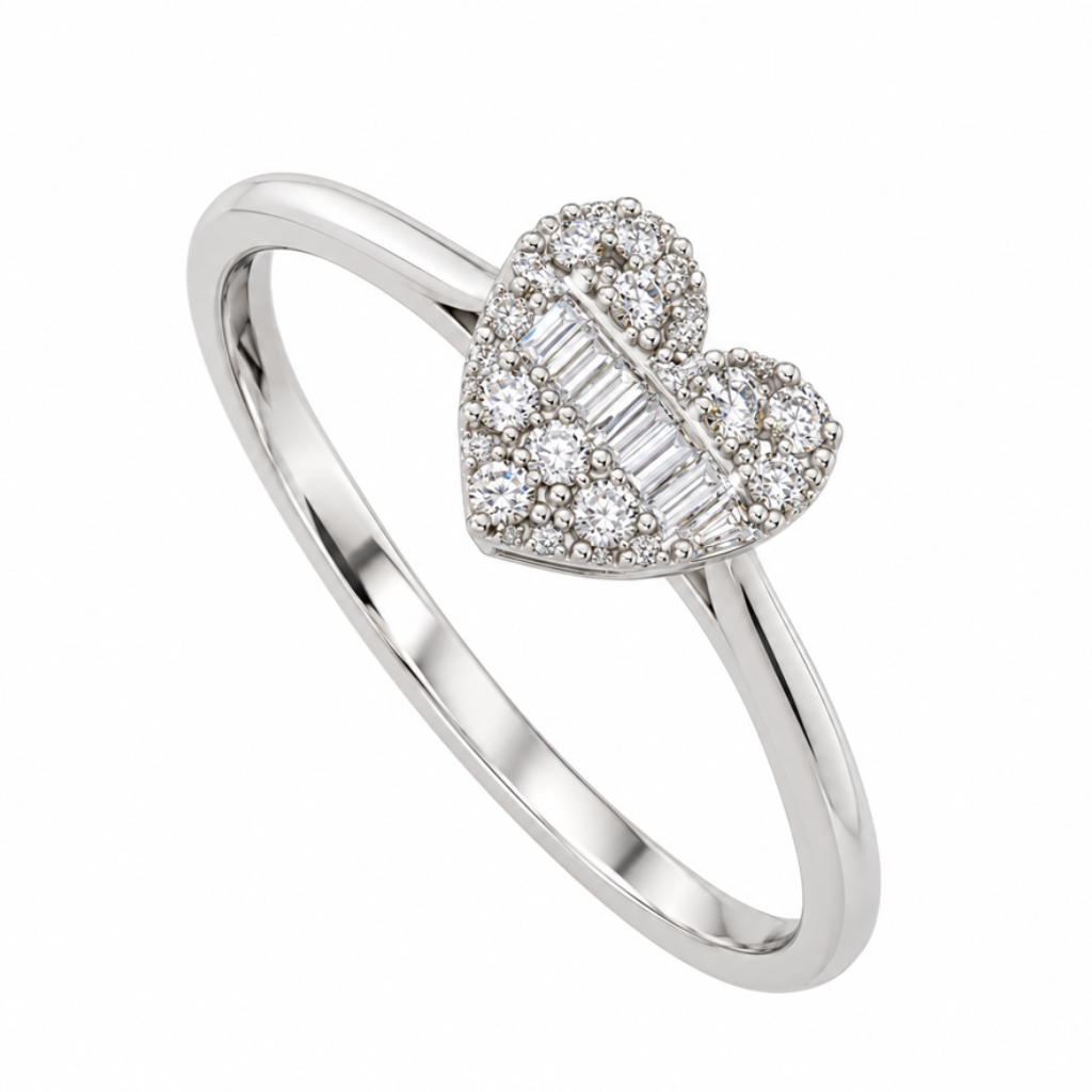 Heart Diamond Ring