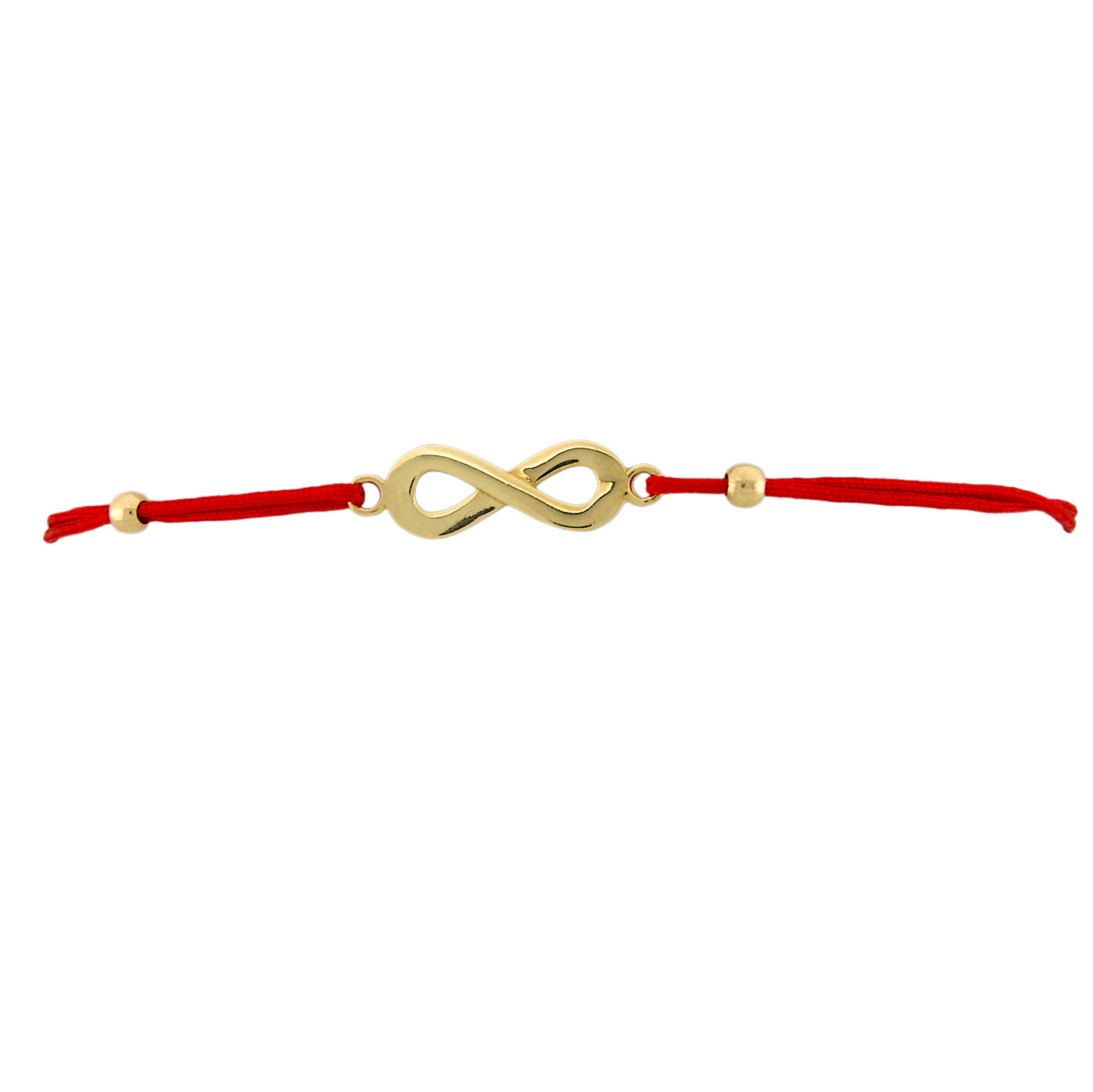 Gold Red String Infinite Bracelet