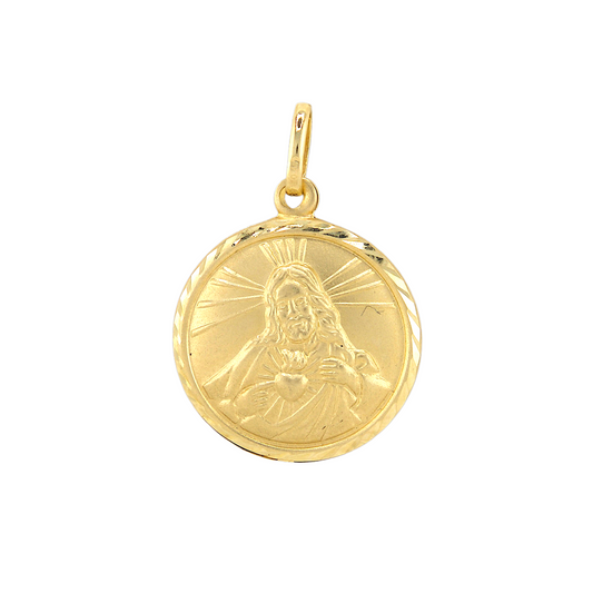 Corazon de Jesus & Del Carmen Virgin Pendant