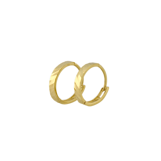 Diamond Cut Hoops Earrings