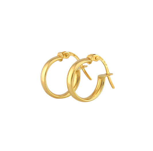 Zirconia Hoops Earrings