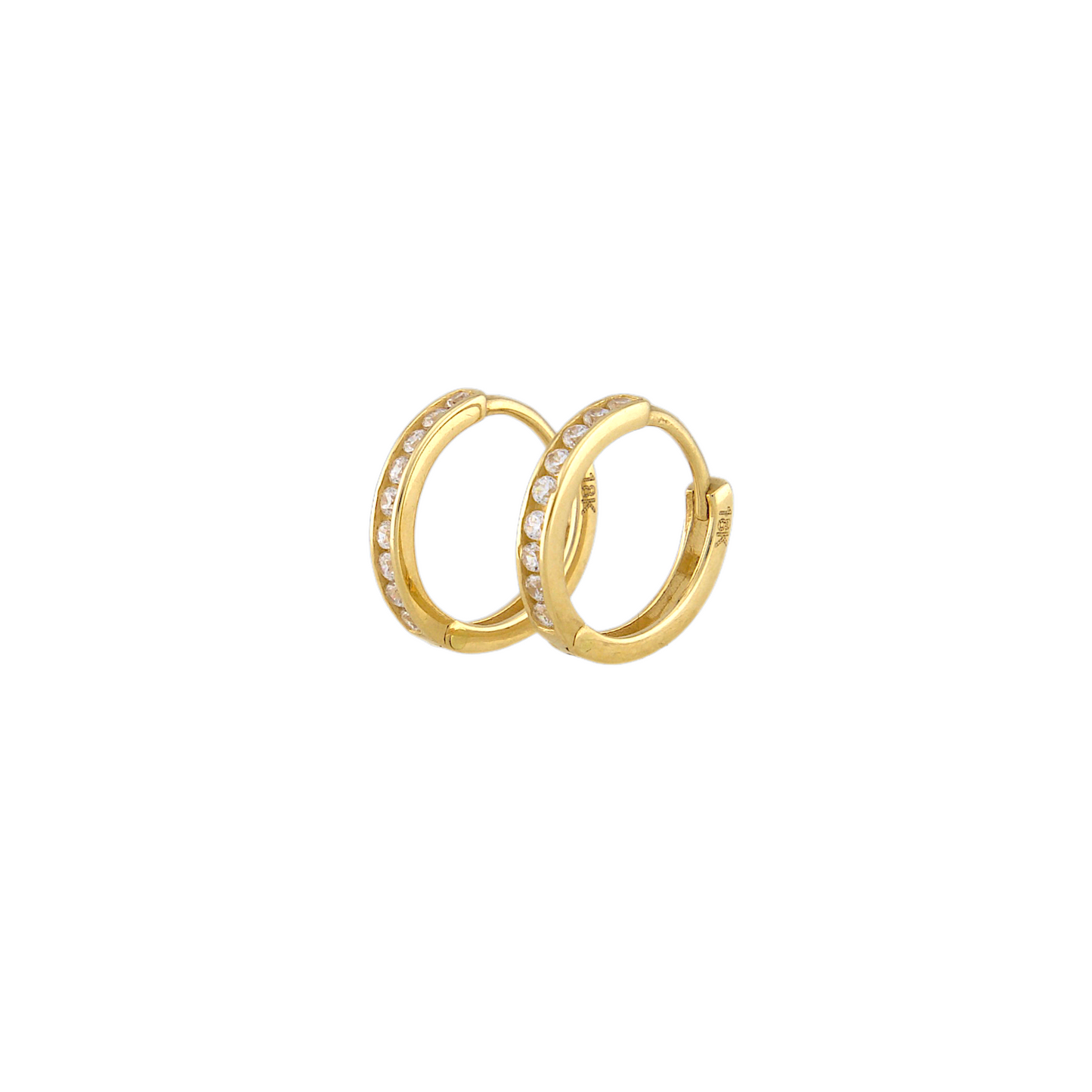 Zirconia Hoops Earrings