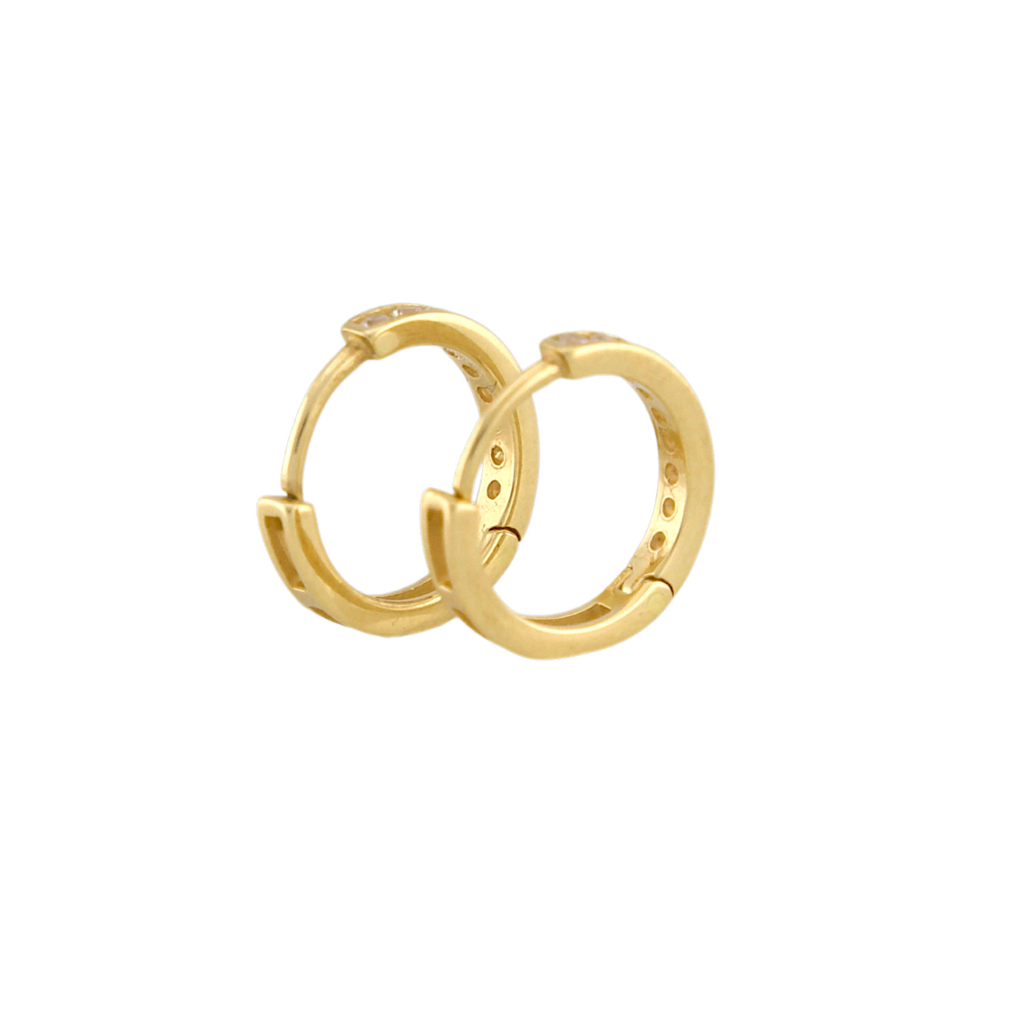 Zirconia Hoops Earrings