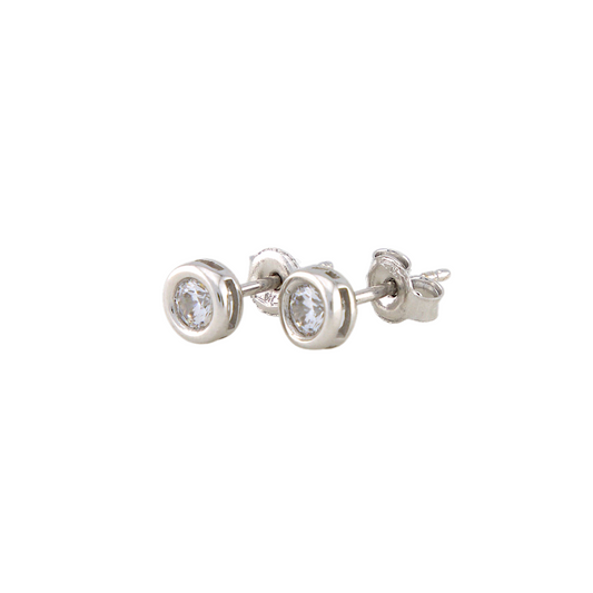 White Gold Points Of Light Earrings