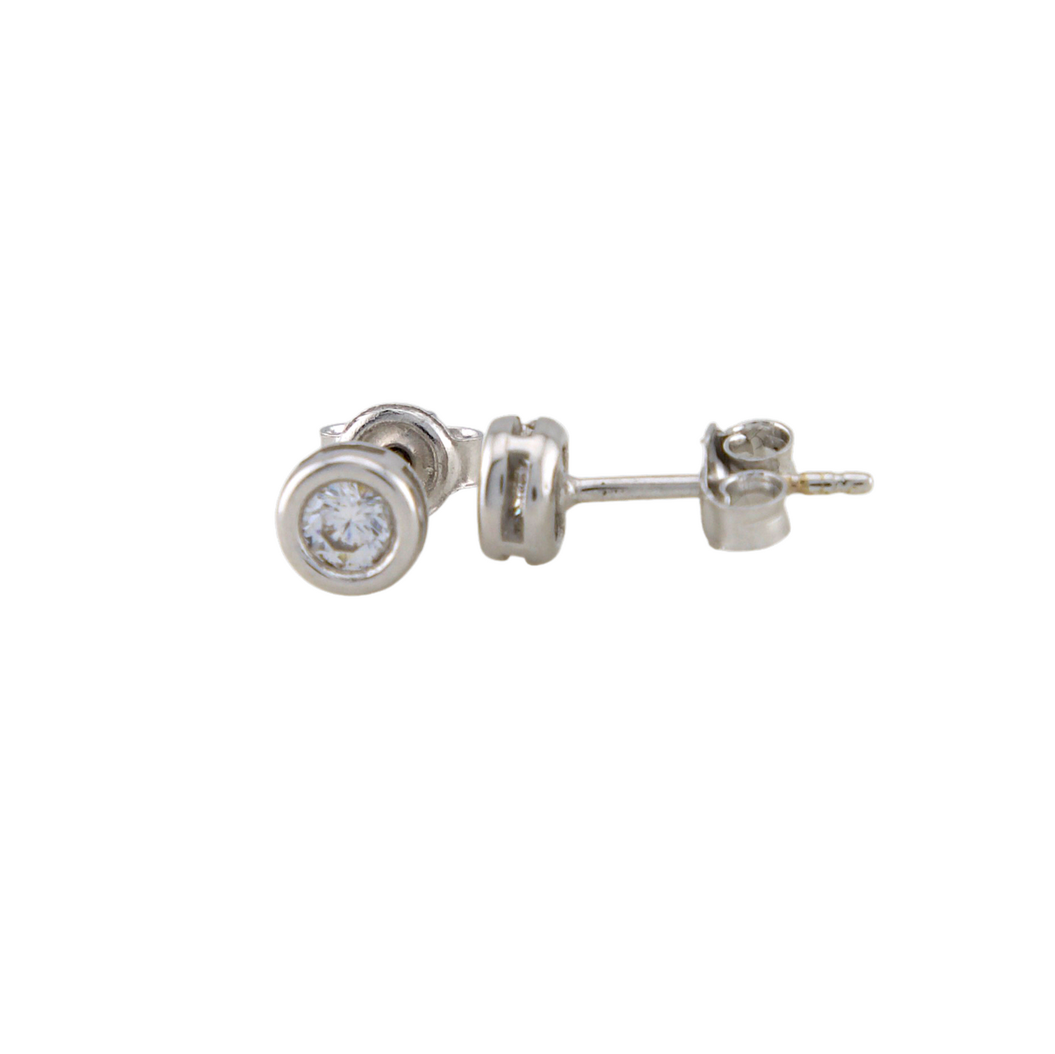 White Gold Points Of Light Earrings