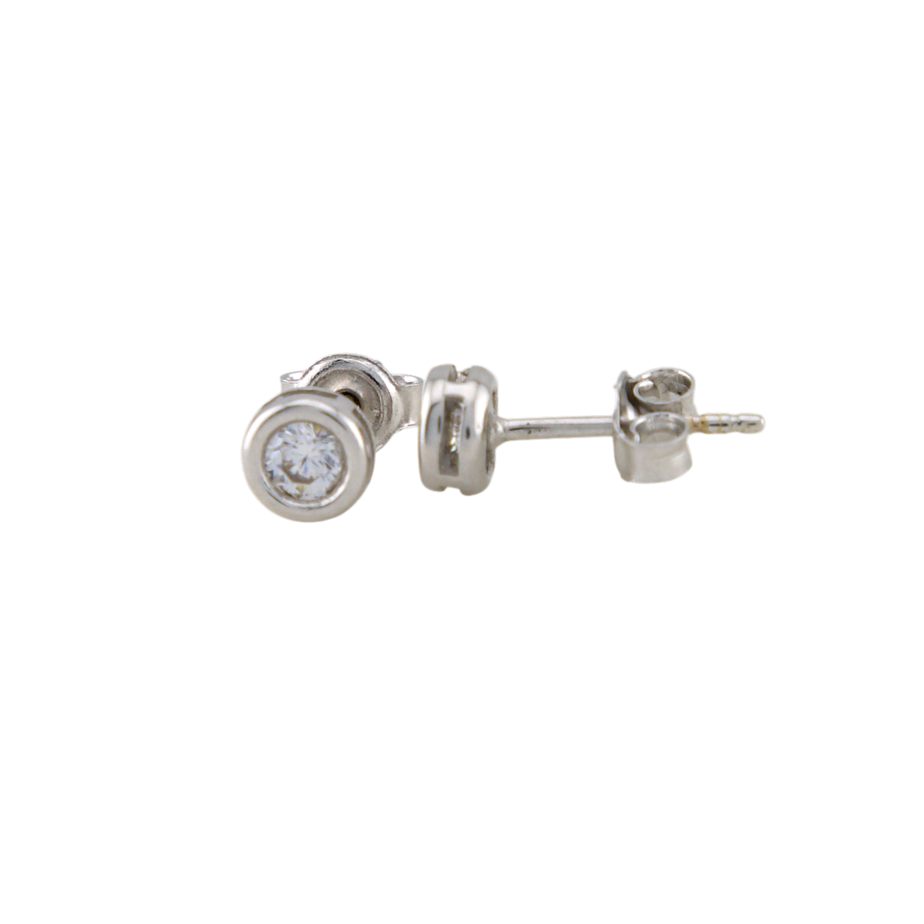 White Gold Points Of Light Earrings