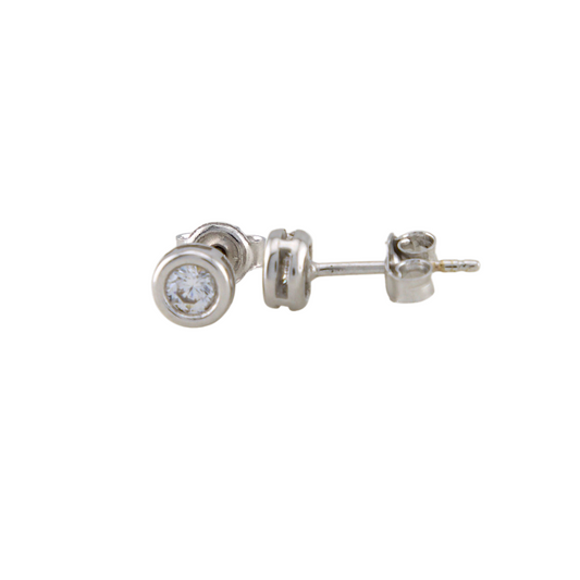 White Gold Points Of Light Earrings