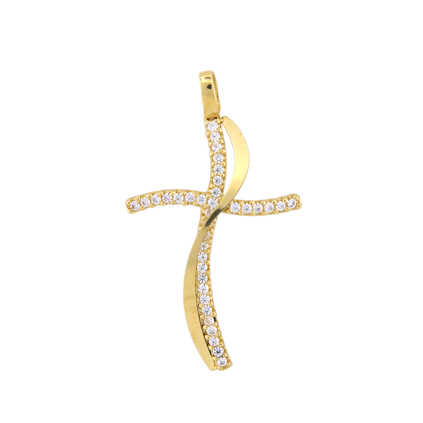 Fancy Zirconia Cross Pendant