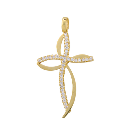 Fancy Zirconia Cross Pendant