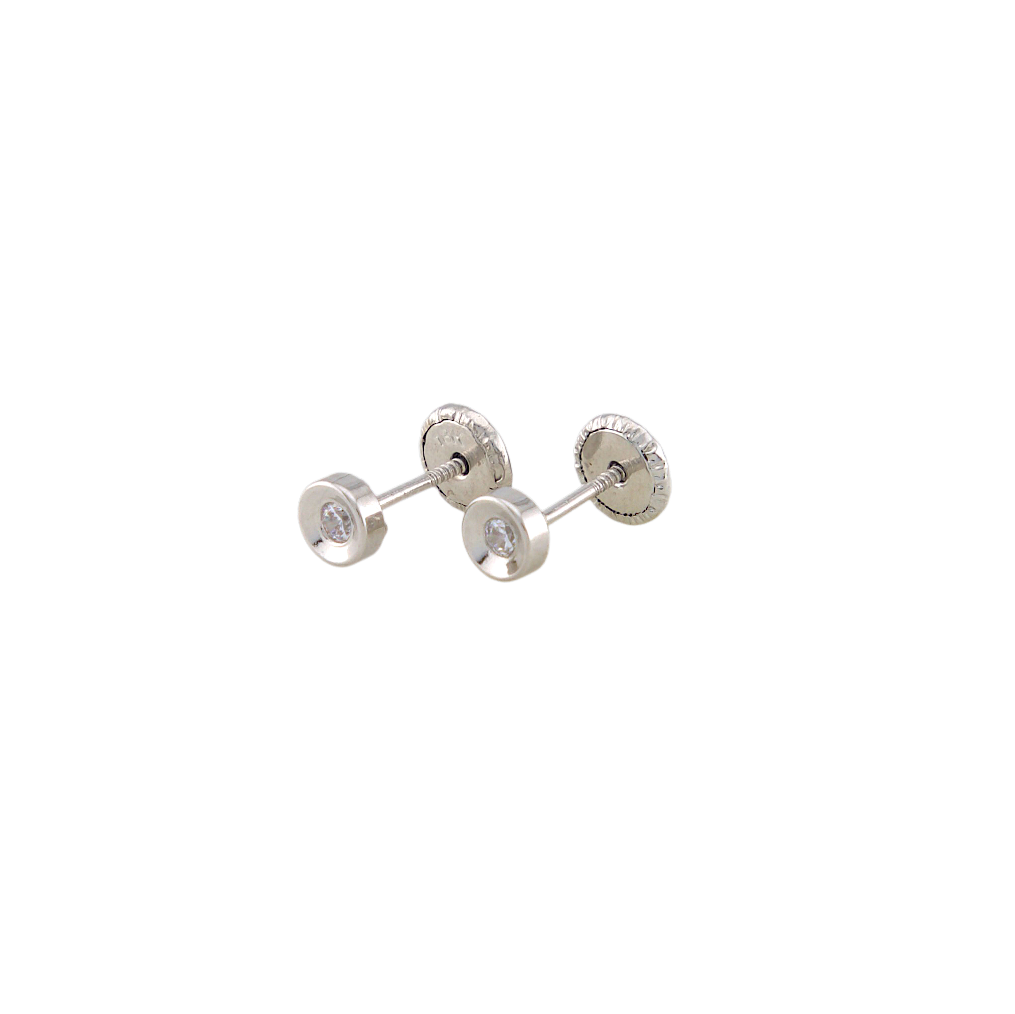 White Gold Points Of Light Earrings