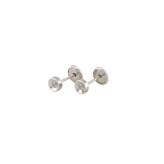 White Gold Points Of Light Earrings