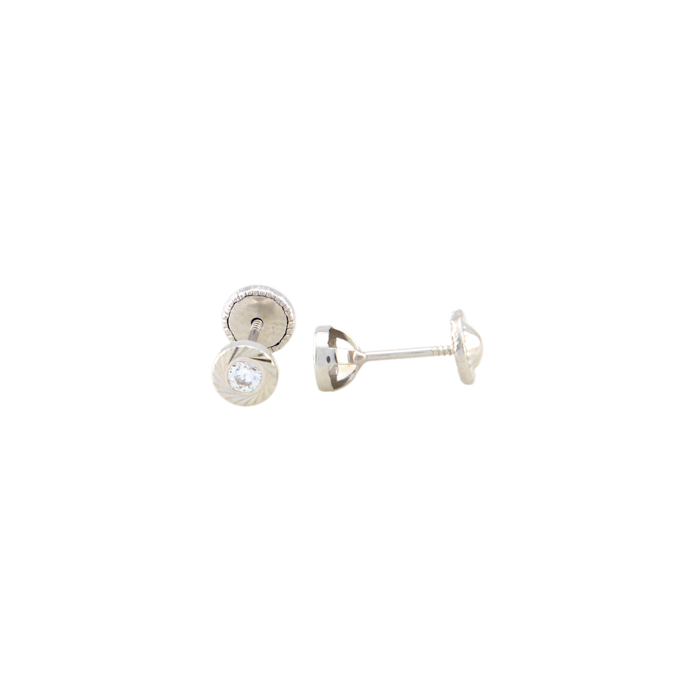 White Gold Points Of Light Earrings