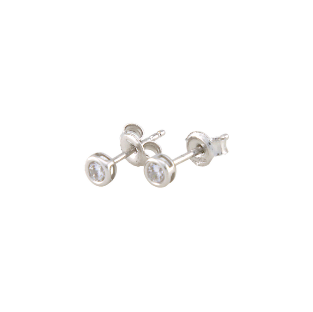 White Gold Points Of Light Earrings