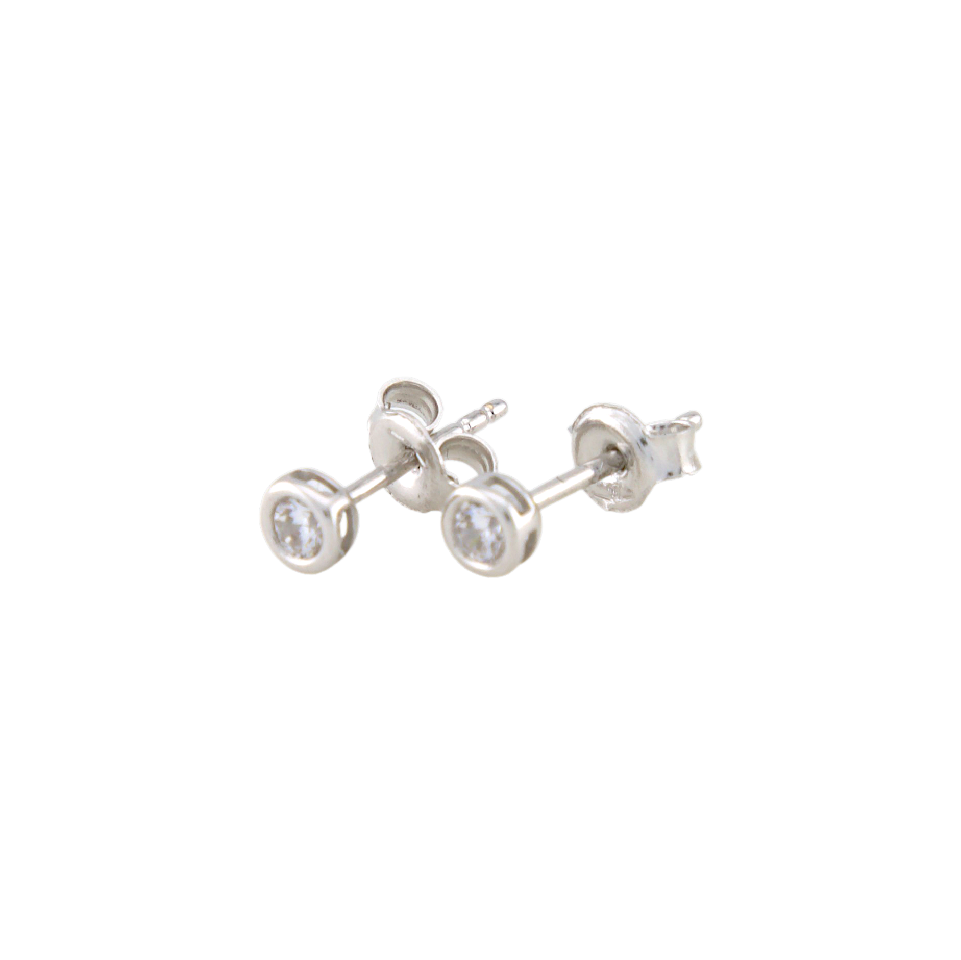 White Gold Points Of Light Earrings
