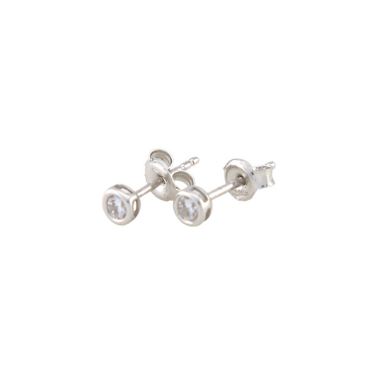 White Gold Points Of Light Earrings