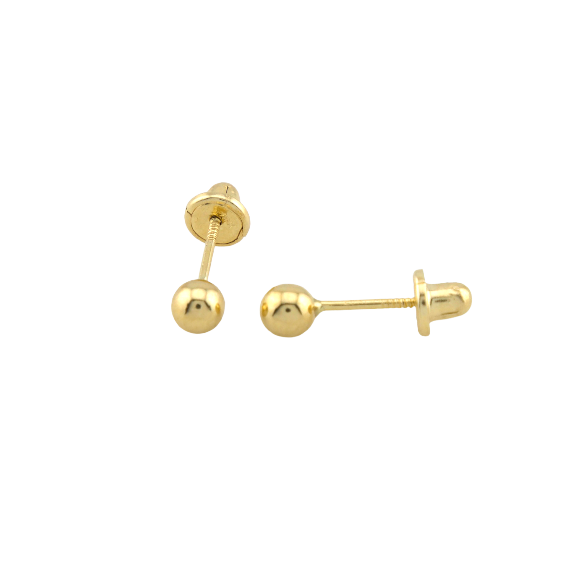 Gold Balls Stud Earrings