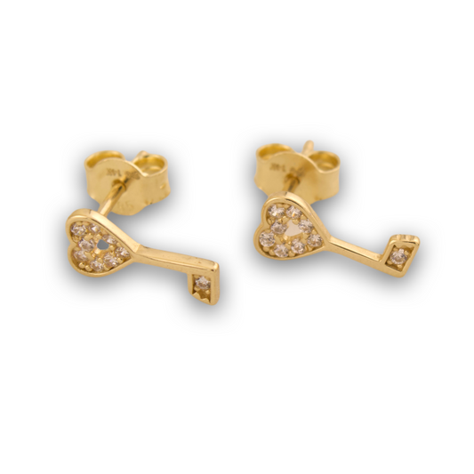 Key Figure Stud Earrings