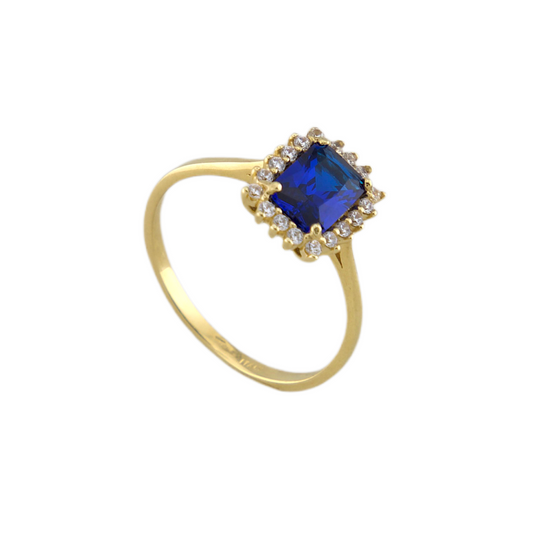 Blue Zirconia Ring