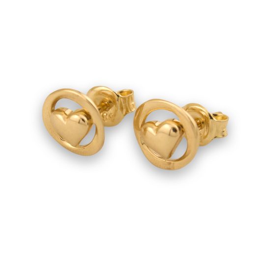 Heart Stud Earrings