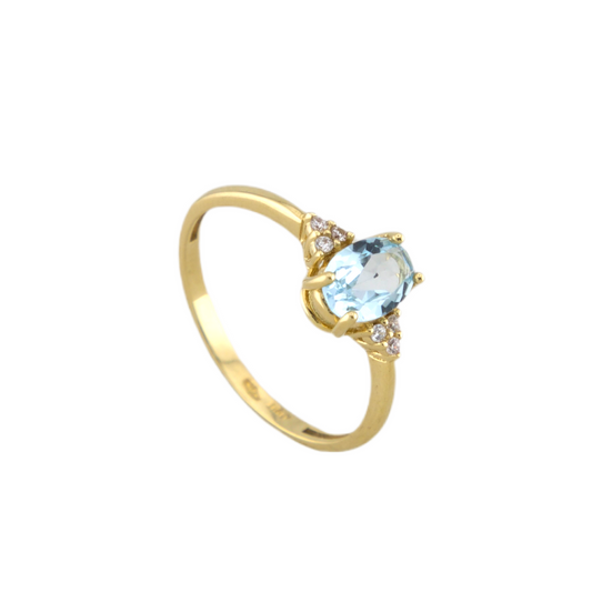 Baby Blue Zirconia Ring