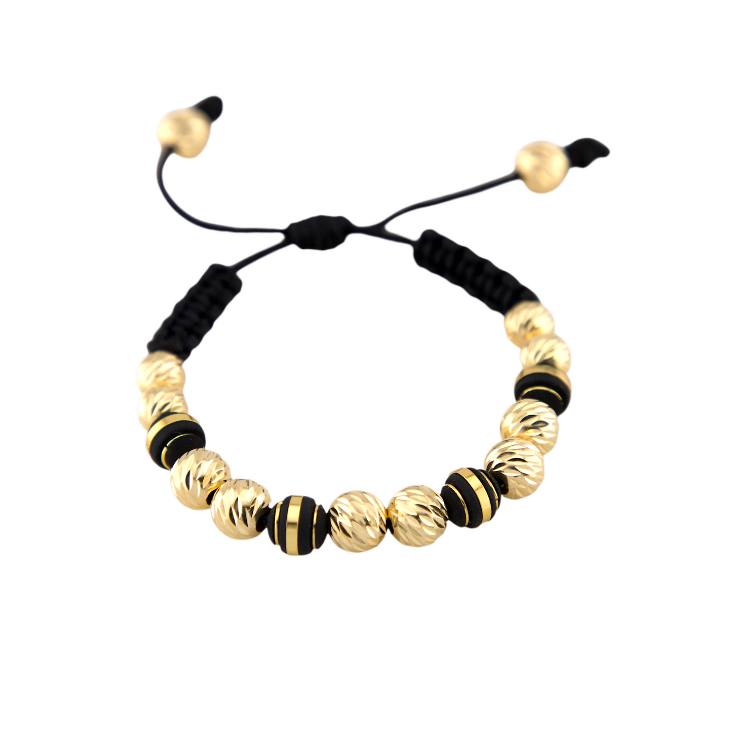 Black Cord Balls Bracelet