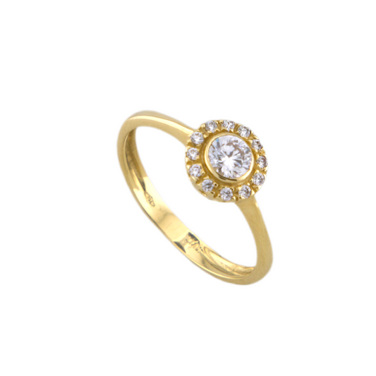 Solitaire Zirconia Ring