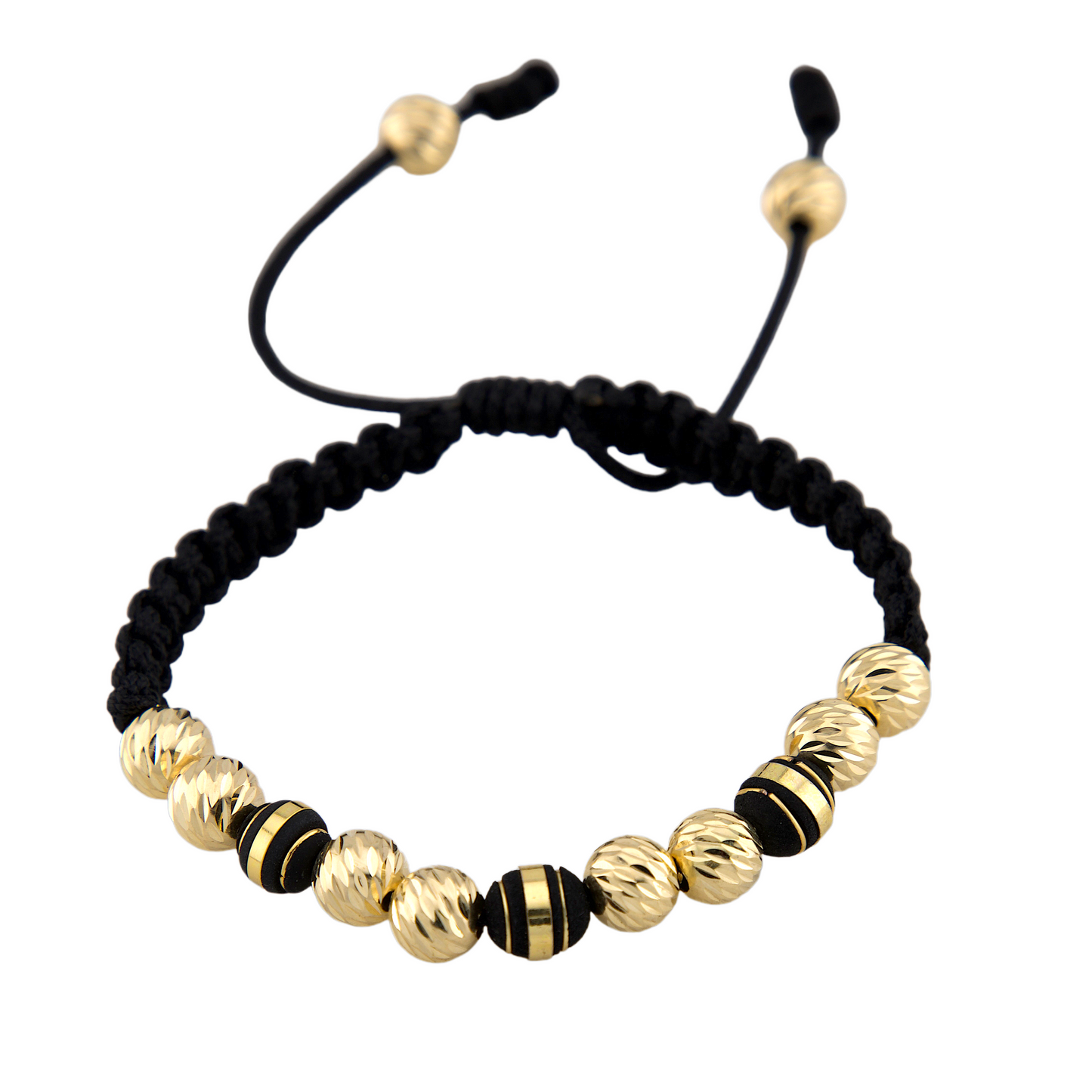 Black Cord Balls Bracelet