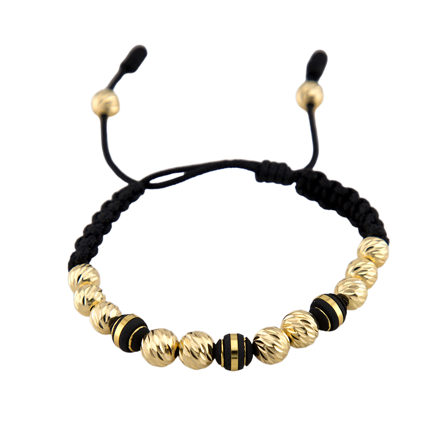 Black Cord Balls Bracelet