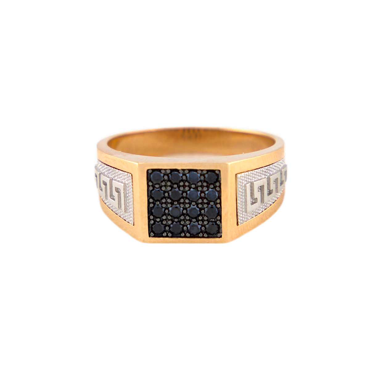 Black Square Zirconia Ring