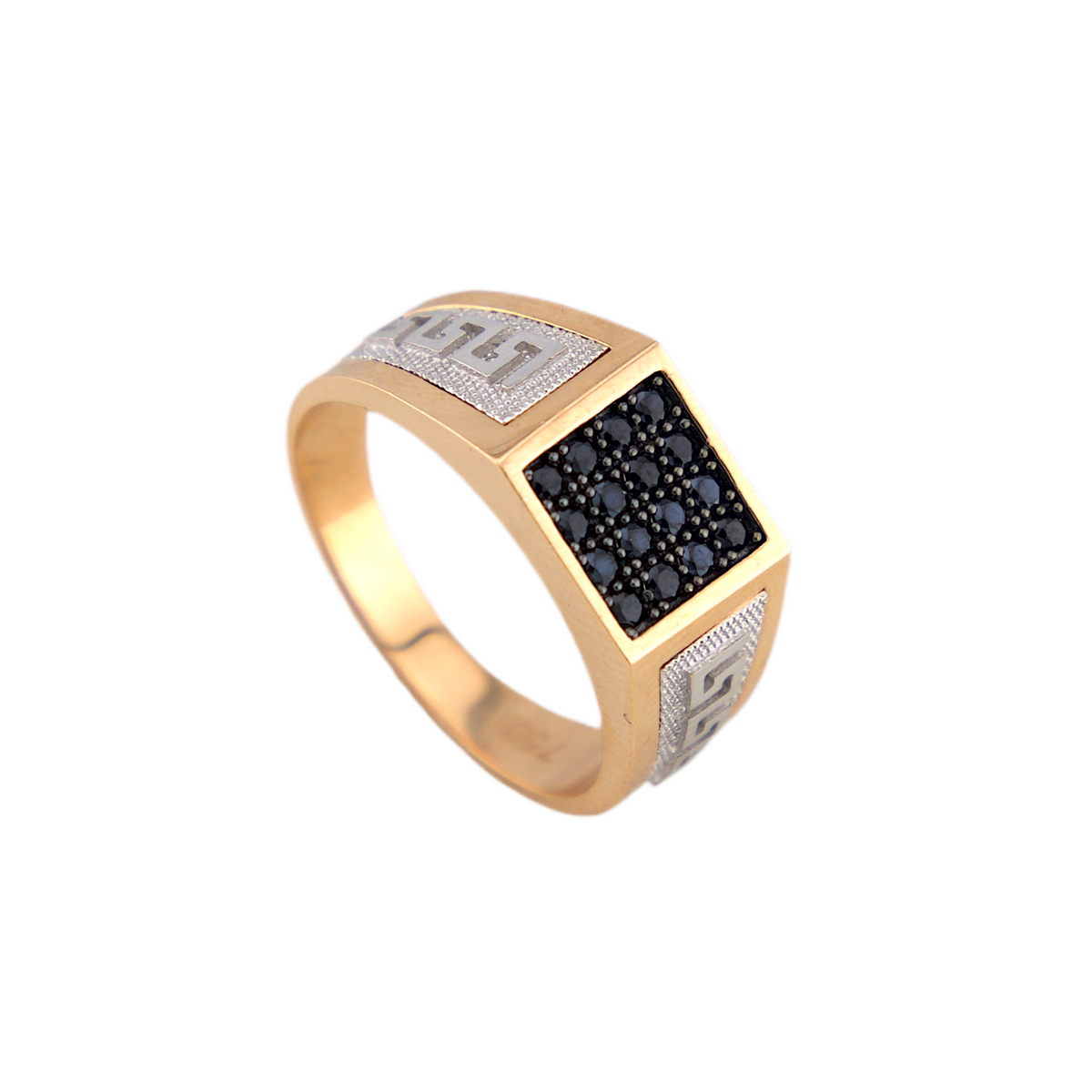 Black Square Zirconia Ring