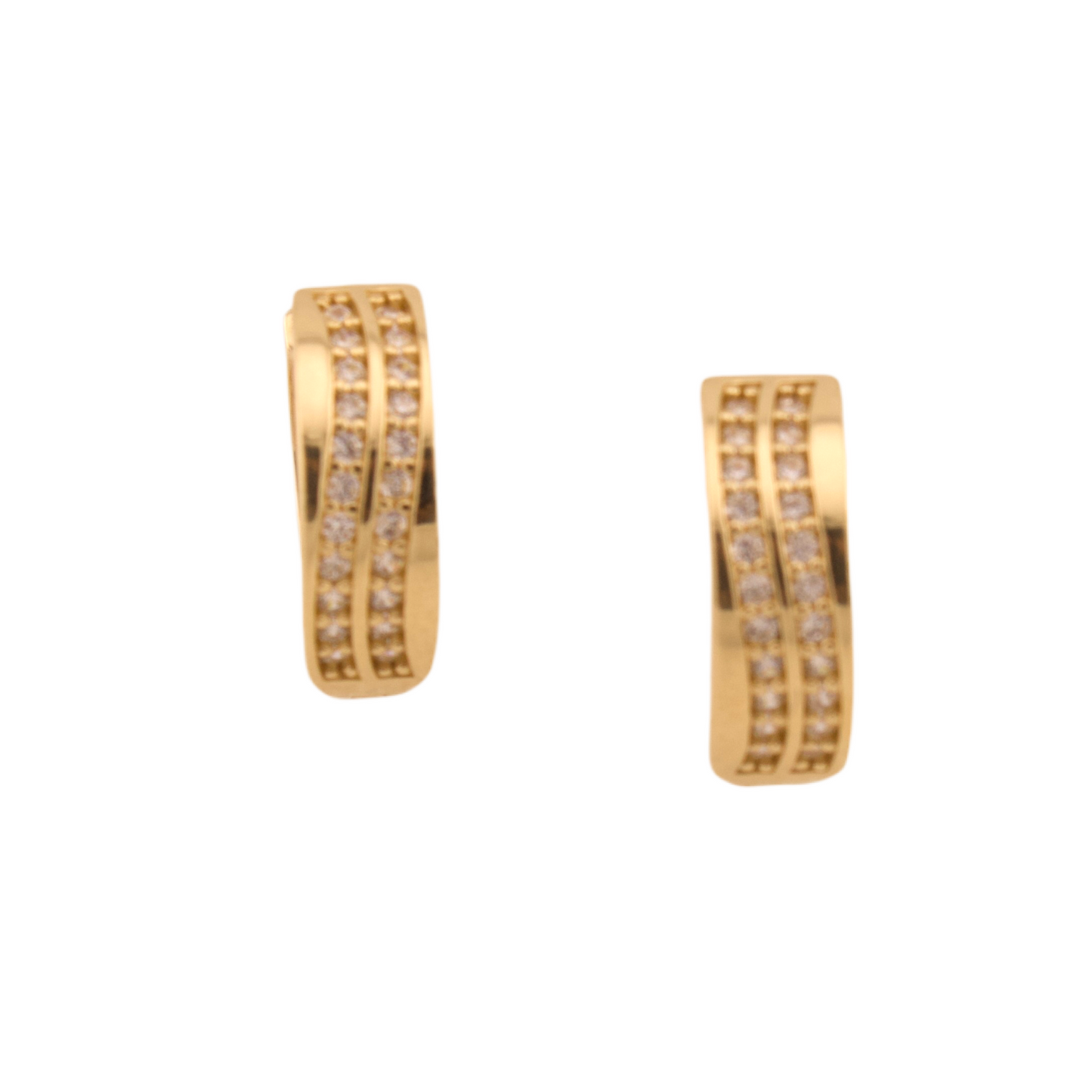 Zirconia Hoop Earrings