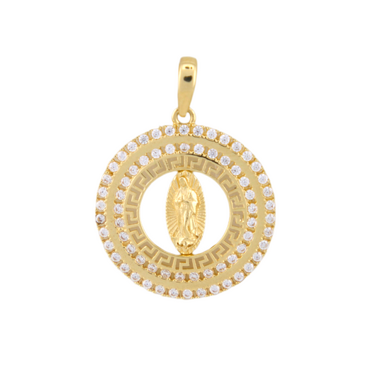 Virgin Mary Zirconia Pendant