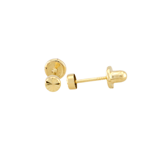 Point of Gold Stud Earrings