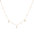 Triple Cross Necklace