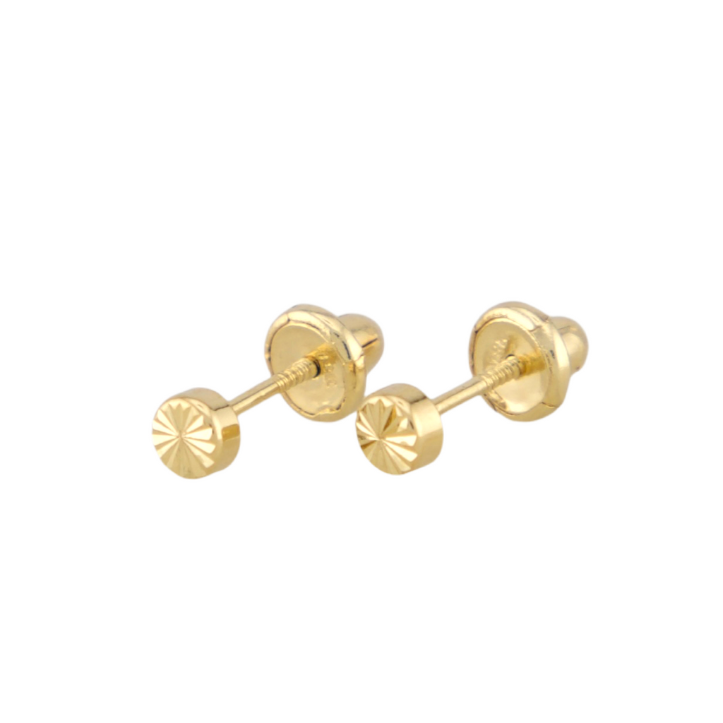 Point of Gold Stud Earrings