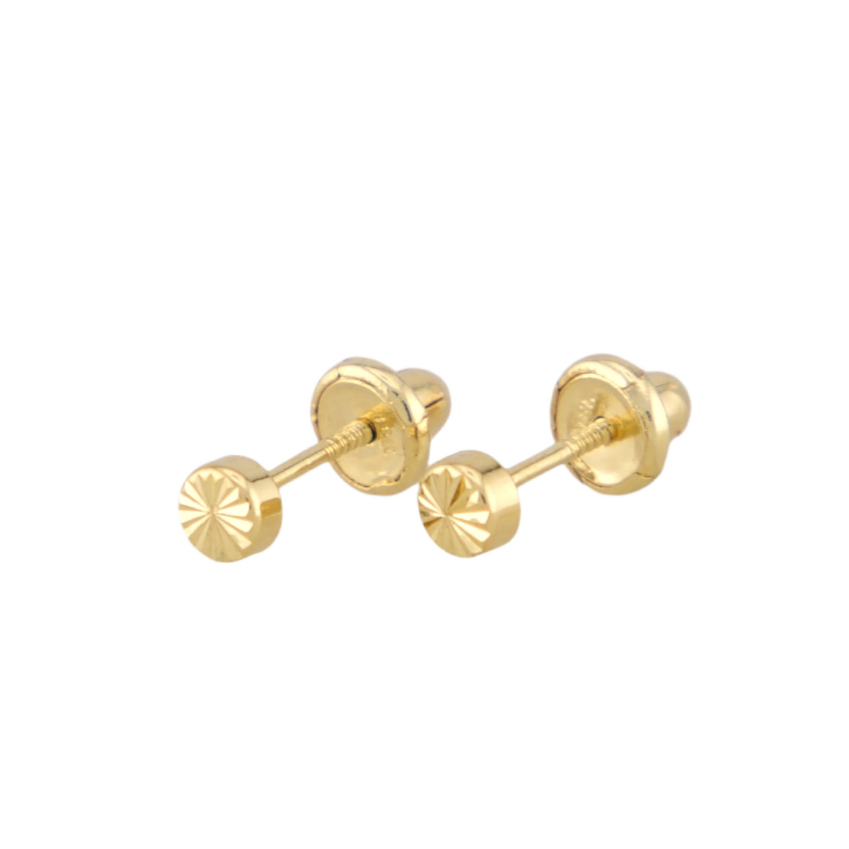 Point of Gold Stud Earrings