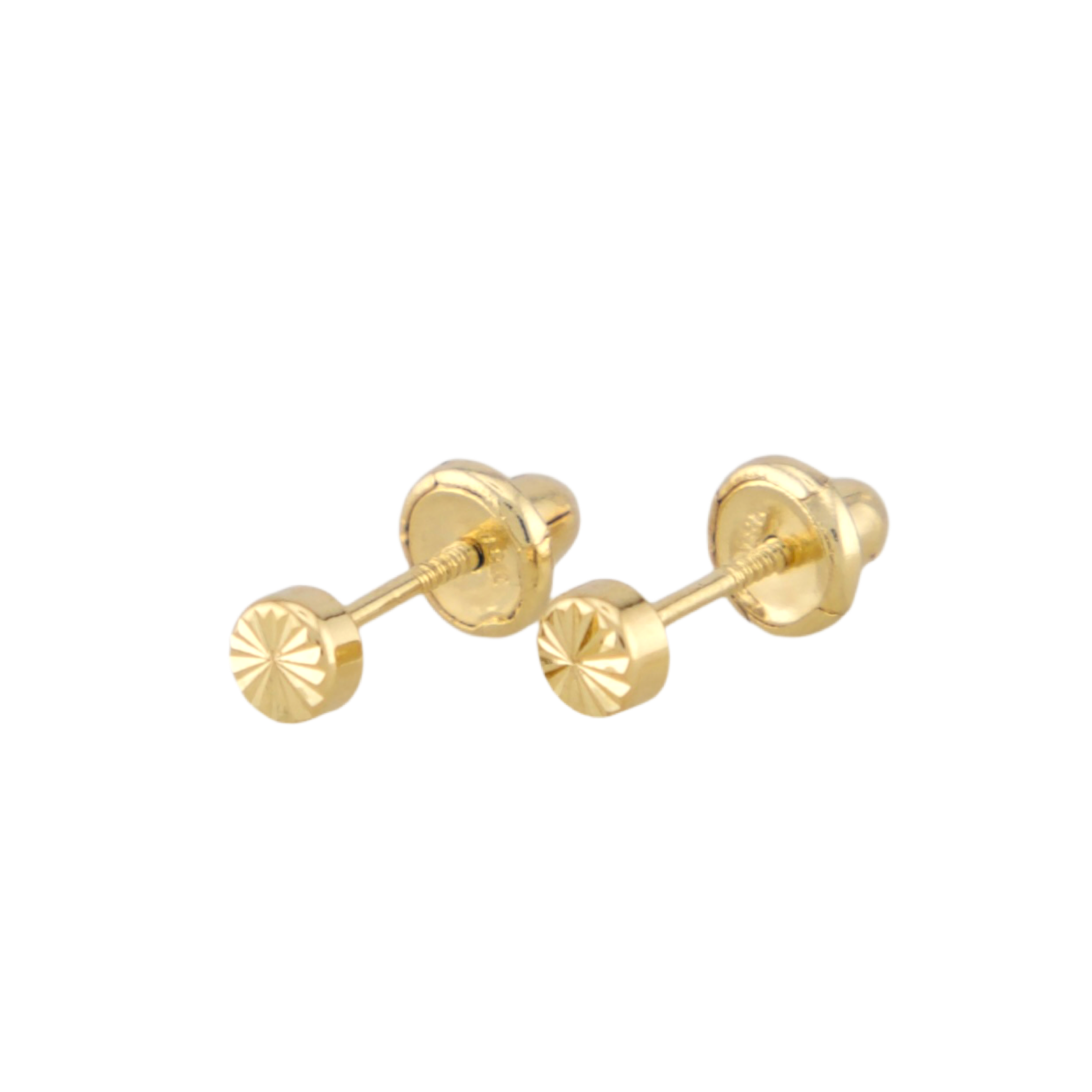 Point of Gold Stud Earrings